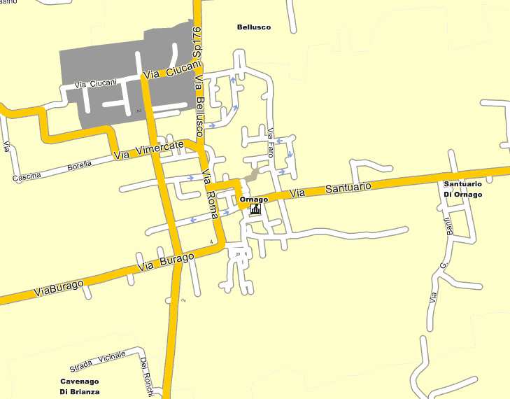 mappa ornago